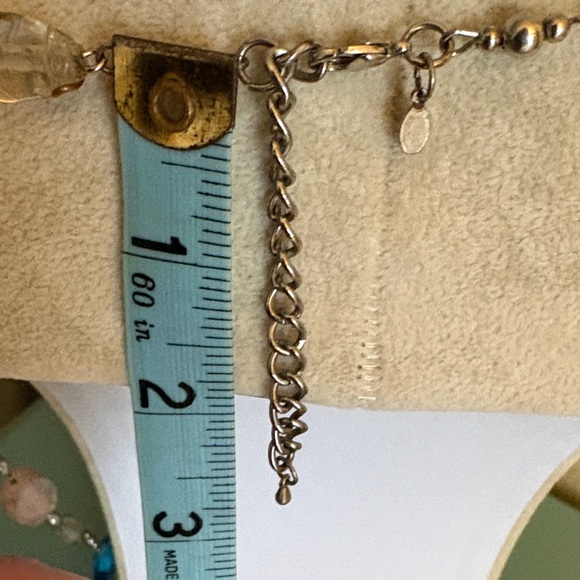 Premier Designs Multicolor Lampwork Glass Bead Necklace Long Statement - Picture 4 of 5